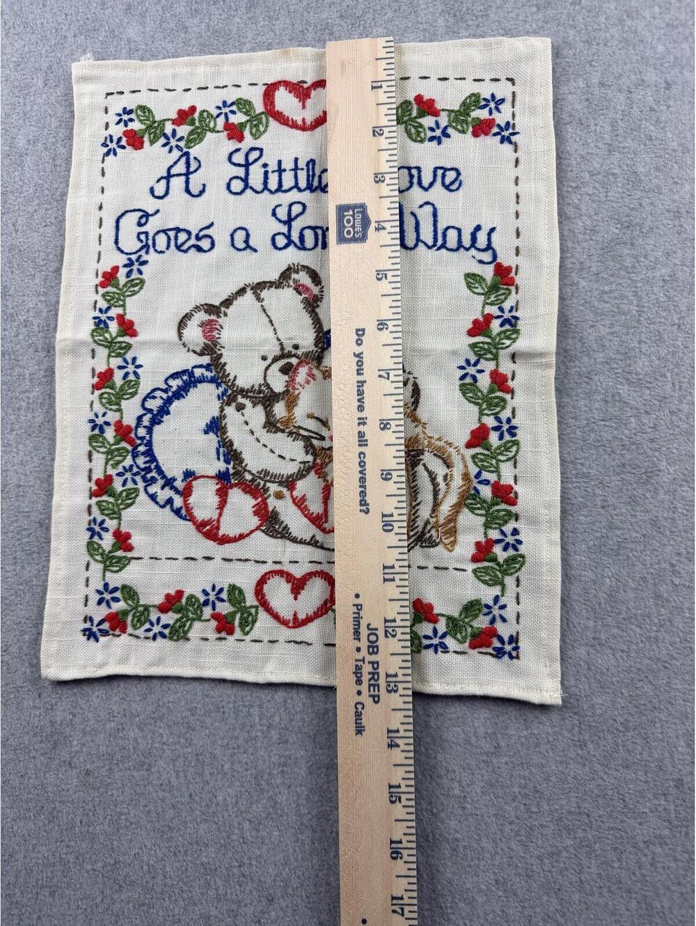 Embroidered A little love goes a long way - Picture 3 of 6